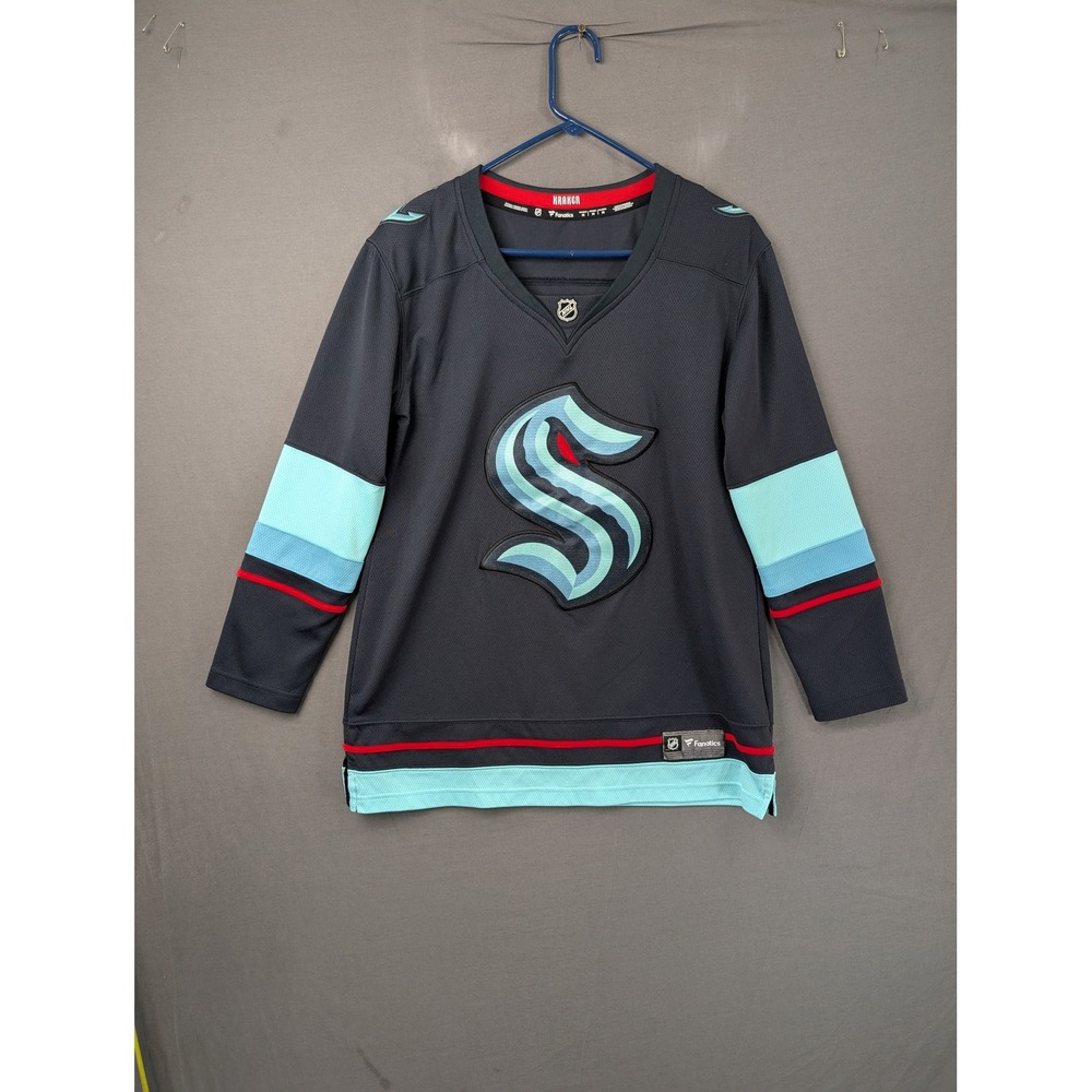 Seattle Kraken Fanatics NHL Womens Breakaway Jersey Navy Blue 879W Medium